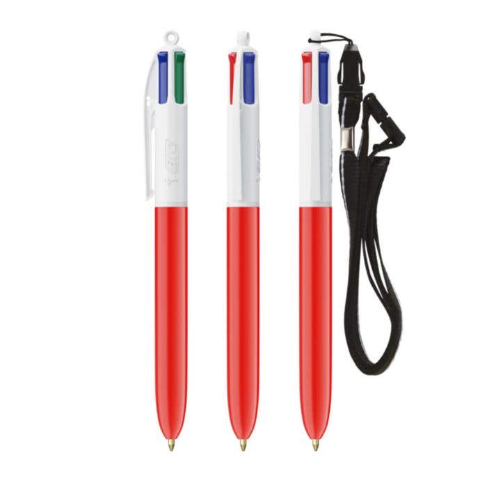 BIC® Balpen Met Lanyard 4 Colours® Color [4-in-1]