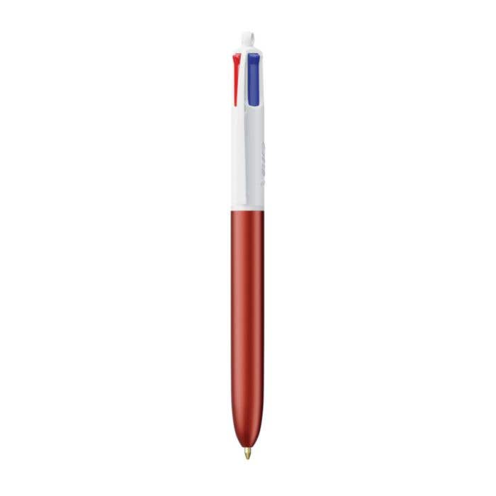 BIC® Stylo À Bille Avec Lanière 4 Couleurs® Glacé [4-en-1]