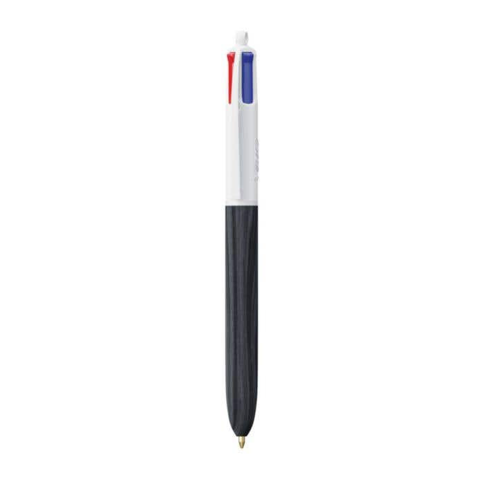 BIC® Stylo À Bille Avec Lanière 4 Couleurs® Wood [4-en-1]