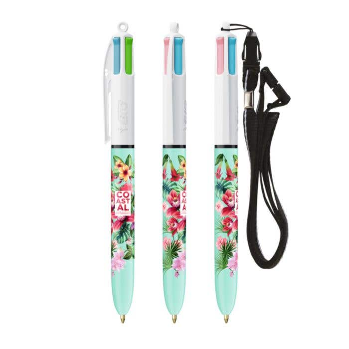 BIC® Balpen Met Lanyard 4 Colours® Fashion Digital [4-in-1]