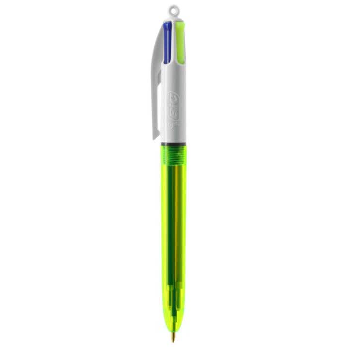 BIC® Style À Bille 4 Couleurs® Fluo [4-en-1]
