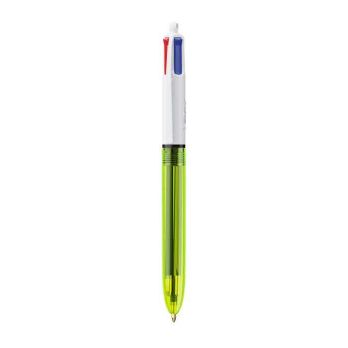 BIC® Stylo À Bille Avec Lanière 4 Couleurs® Fluo [4-en-1]