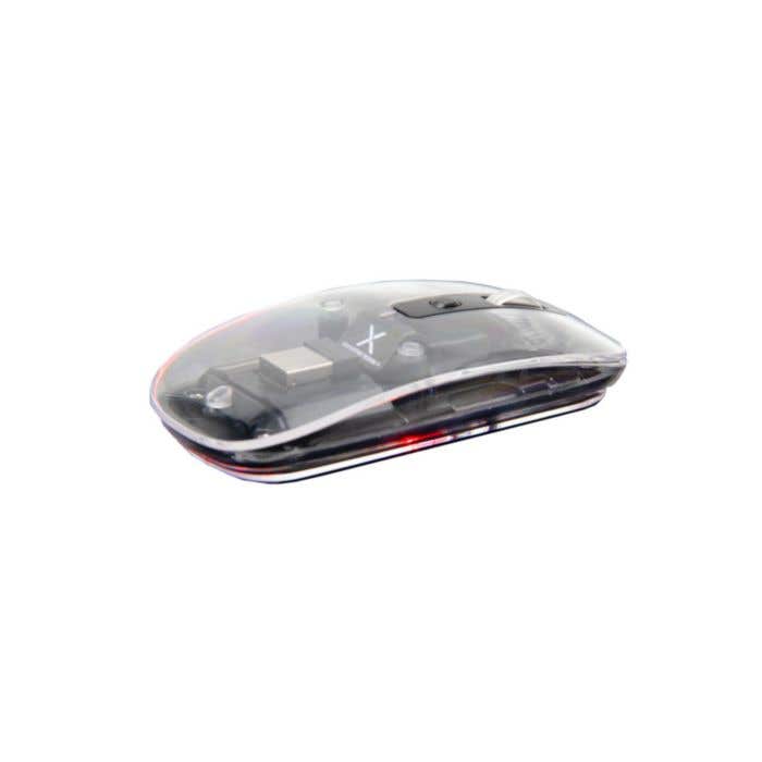 SCX.design O24 Souris Bluetooth® transparente multimode sans fil 2,4Ghz