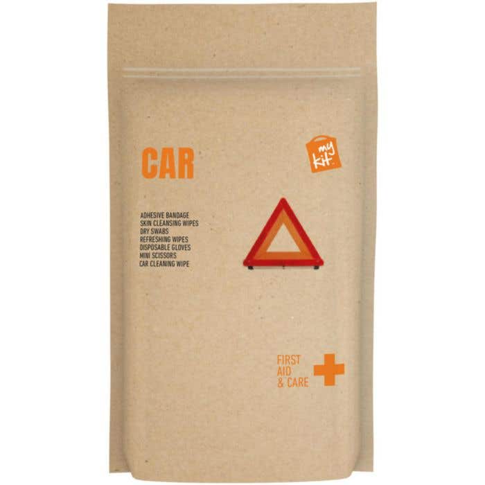 MyKit Car First Aid Kit avec pochette en papier [7 pièces]