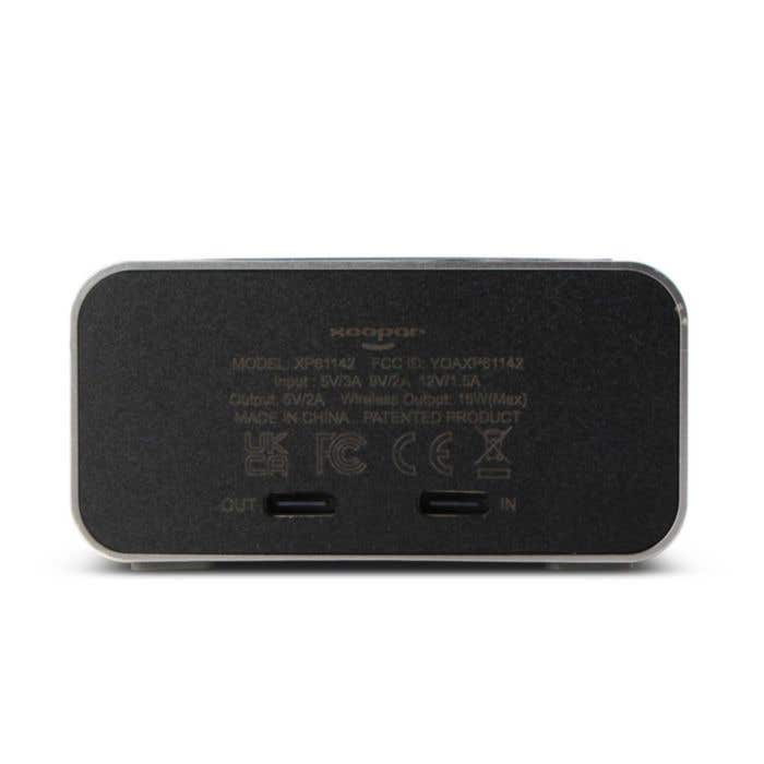 Xoopar Horloge Recyclée avec Chargeur sans Fil Reddi