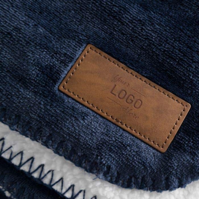 Plaid en polaire avec un revers en sherpa - 120x150cm