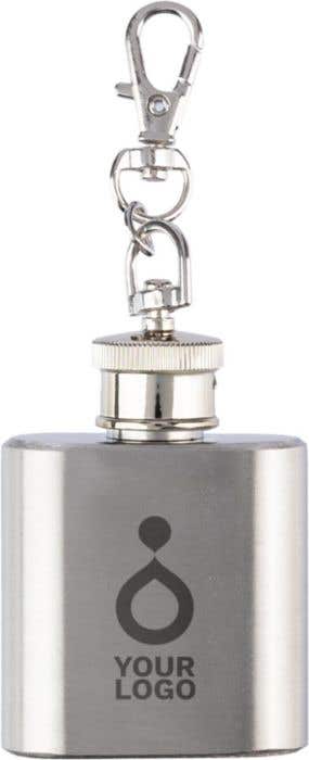Porte-clés flasque en inox Julia [30 ml]