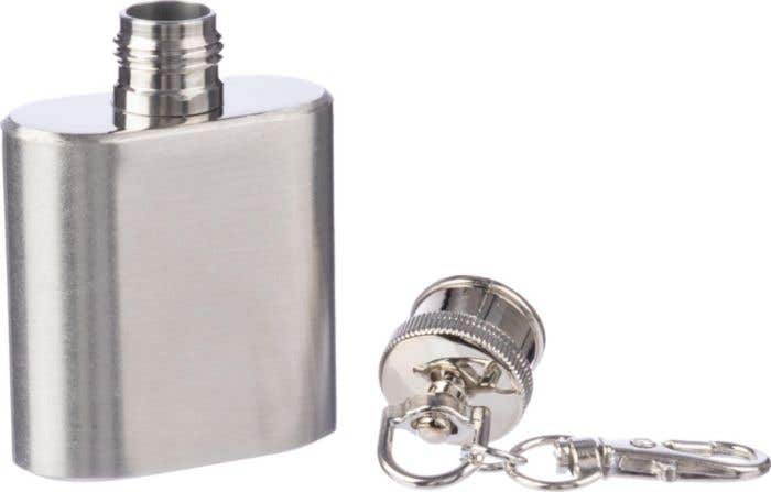 Porte-clés flasque en inox Julia [30 ml]