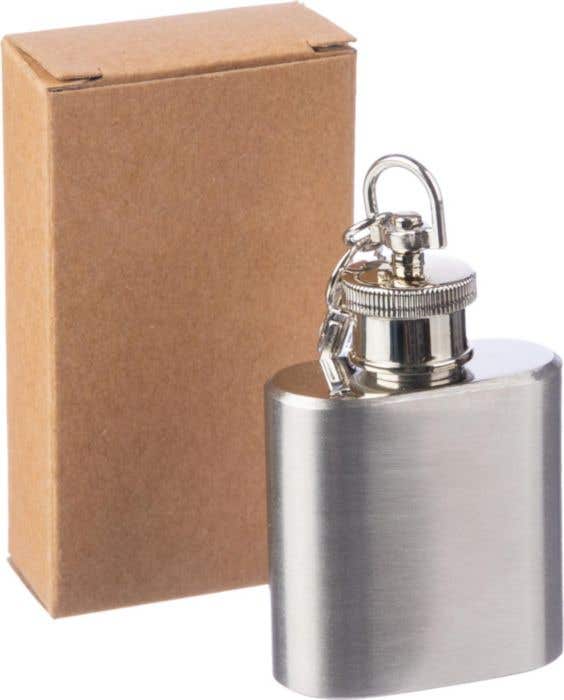 Porte-clés flasque en inox Julia [30 ml]