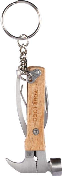 Porte-clés multi-outil en bambou Heinrich