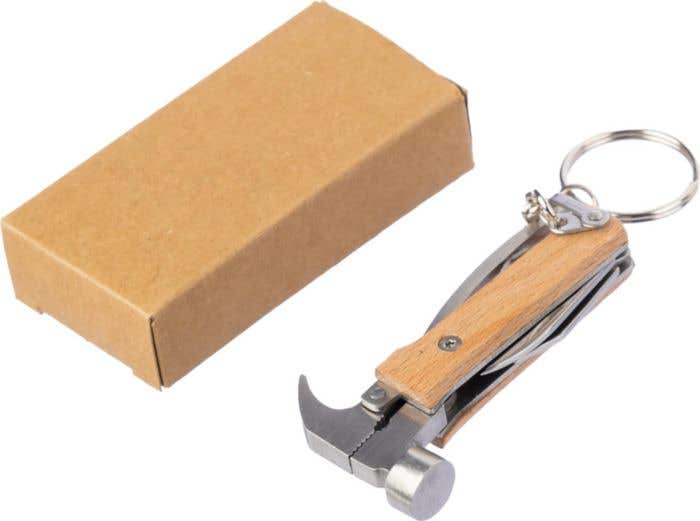 Porte-clés multi-outil en bambou Heinrich