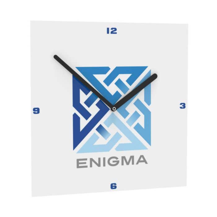 Horae Horloge Murale Square Black