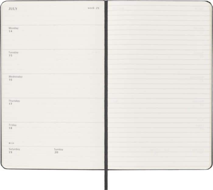 Semainier Moleskine Hardcover L