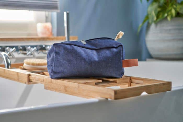 Trousse de toilette en denim Marianne