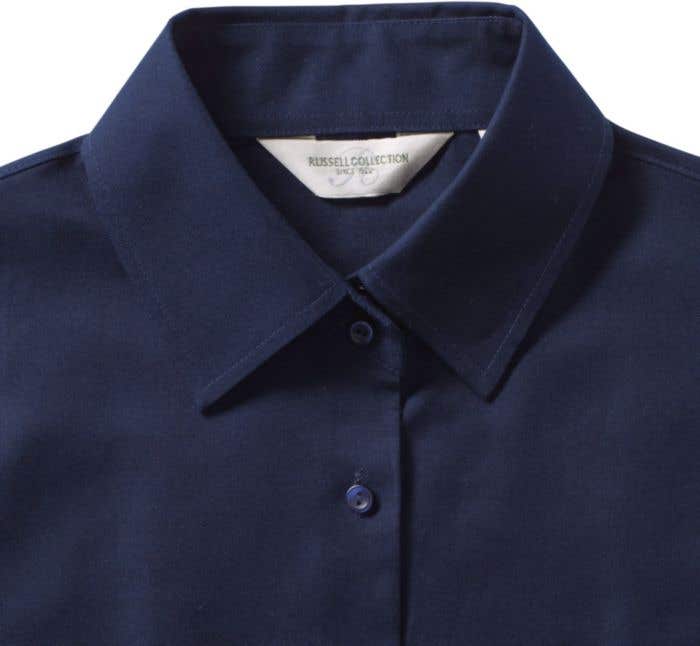 Russell Easy Care Oxford Chemise à manches longues pour femmes