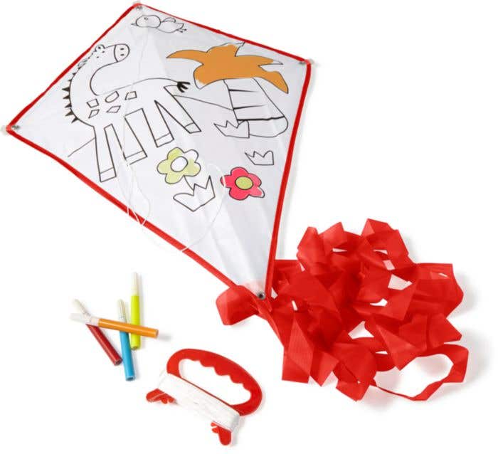 Cerf-volant à colorier