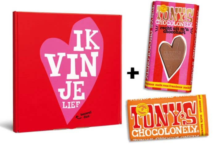 Tony's Chocolonely Coffret Cadeau Liefde [2 barres]