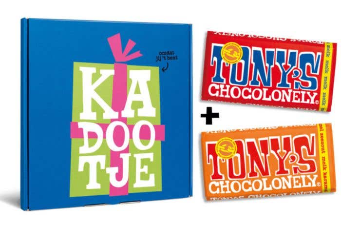 Tony's Chocolonely Coffret Cadeau Kado [2 barres]