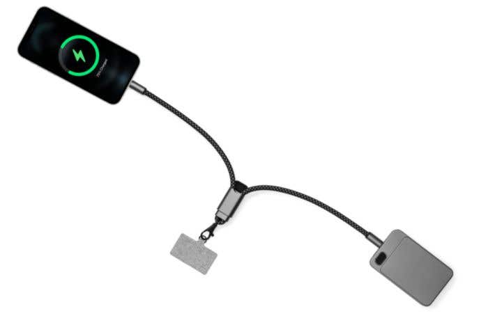BrandCharger Lanière chargeur de téléphone rPET Lany Wristband Charge