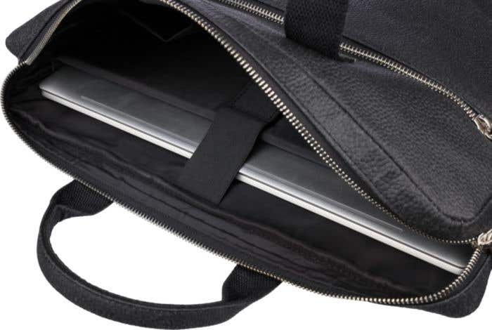 Sacoche pour ordinateur portable en cuir de tomate Lillian [15 pouces]