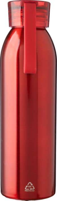 Drinkfles Cindy | 650 ml | Gerecycleerd RVS | Enkelwandig | Draagband