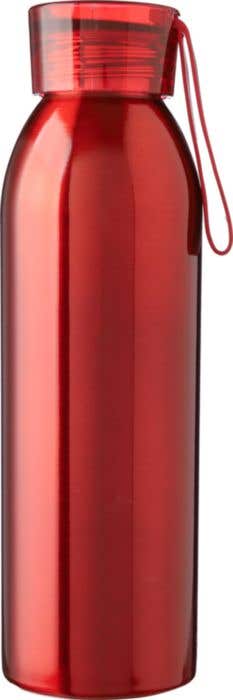 Drinkfles Cindy | 650 ml | Gerecycleerd RVS | Enkelwandig | Draagband