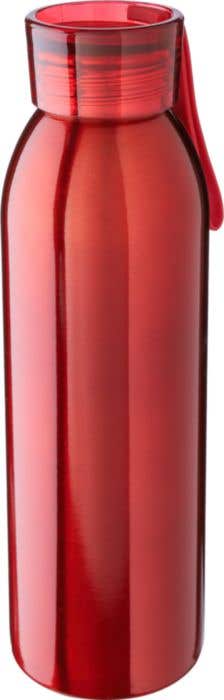 Drinkfles Cindy | 650 ml | Gerecycleerd RVS | Enkelwandig | Draagband