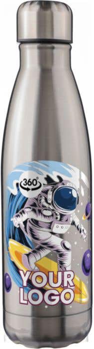 Drinkfles Lombok | 500 ml | Gerecycleerd RVS | Dubbelwandig