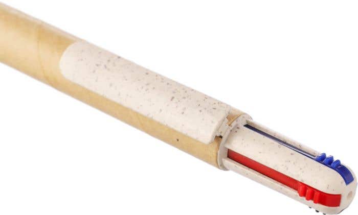Stylo à bille en carton recyclé Deborah [4-en-1]