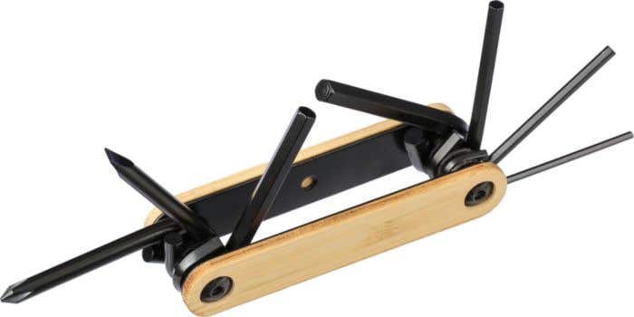 Multitool Edna | Bamboe | 7-delig | Fietsreparatie