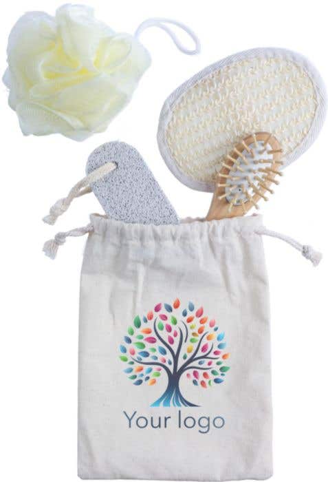 Ensemble de salle de bains en coton Jean [4 pièces]