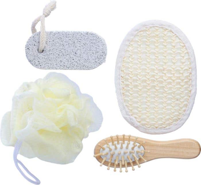 Ensemble de salle de bains en coton Jean [4 pièces]