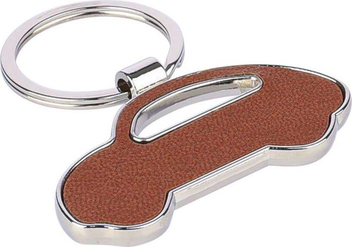 Porte-clés en cuir recyclé Joan