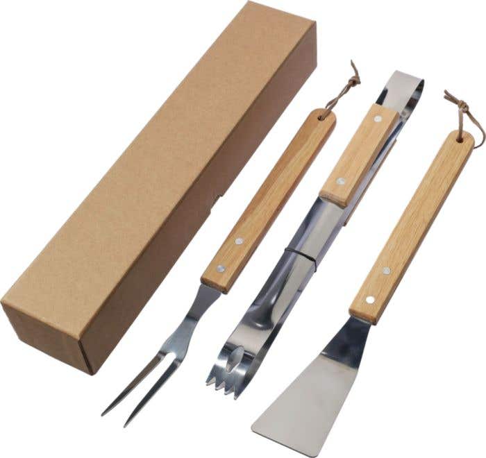 Ensemble BBQ en inox [3 pièces]