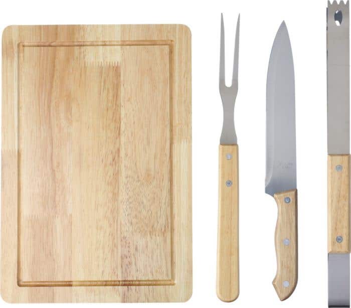 Ensemble BBQ en inox Kathleen [4 pièces]