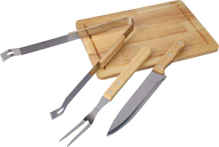 Ensemble BBQ en inox Kathleen [4 pièces]