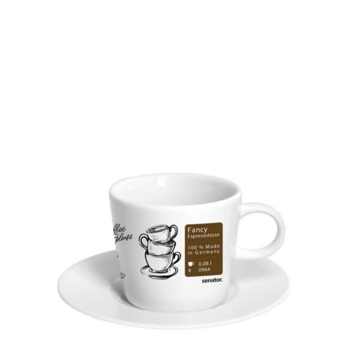 Senator Espresso Tasse et Soucoupe Fancy [90 ml]