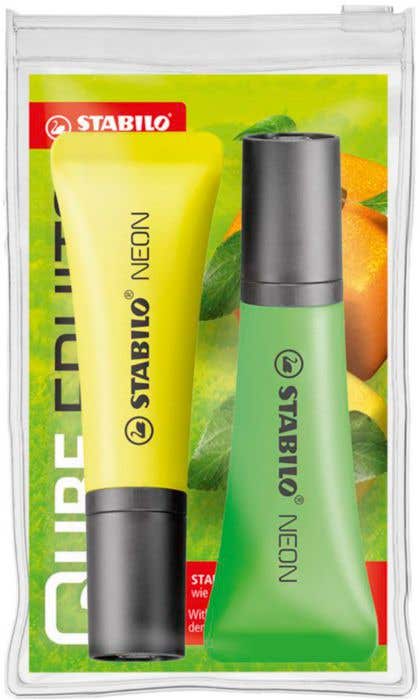 Stabilo Surligneurs Neon Wallet [2 pièces]
