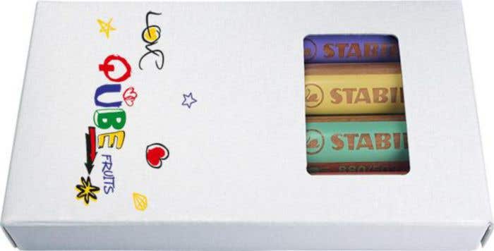 Stabilo Crayons de Couleur Woody 3-in-1 [4 pièces]
