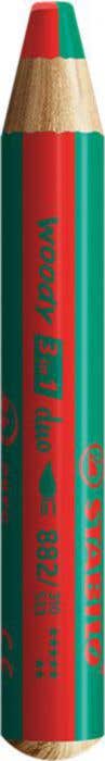 Stabilo Crayons de Couleur Woody Duo [2 pièces]