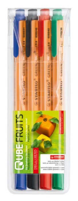 Stabilo Stylo à Bille GREENpoint [4 couleurs]