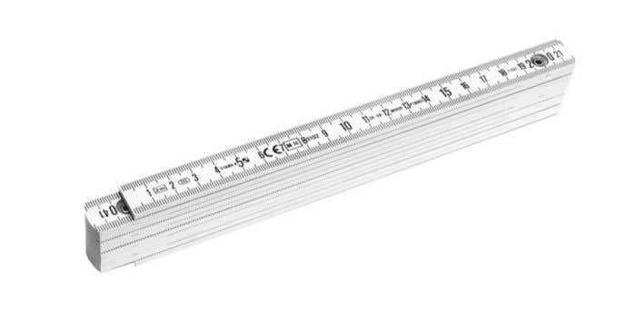 Stabila Double-Mètre Pliant White Pro 1100 series