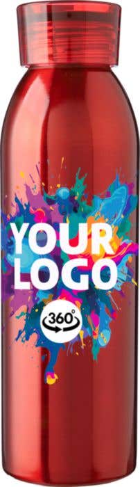 Drinkfles Cindy | 650 ml | Gerecycleerd RVS | Enkelwandig | Draagband
