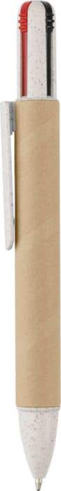 Stylo à bille en carton recyclé Deborah [4-en-1]