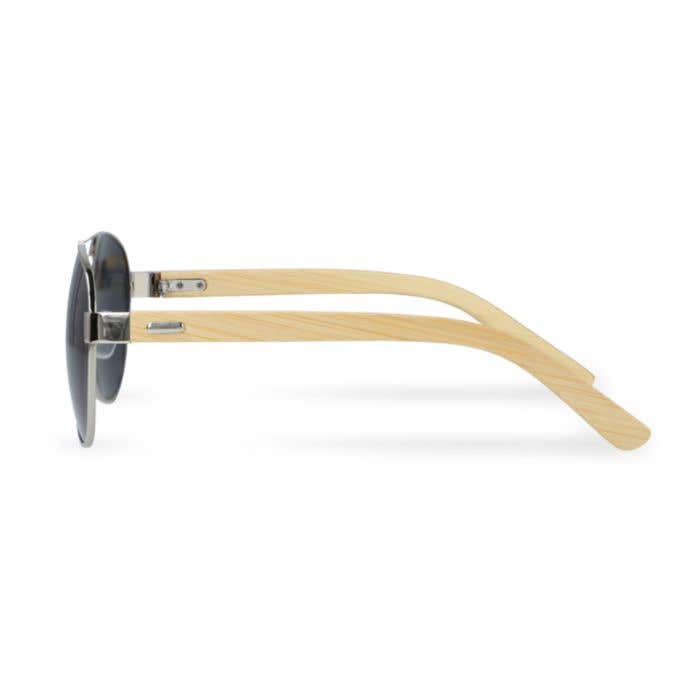 Lunettes de soleil Aviator Bamboo