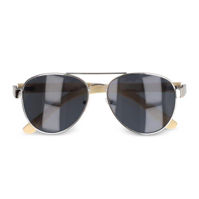 Lunettes de soleil Aviator Bamboo