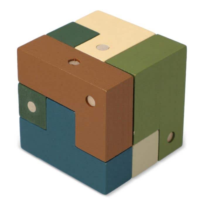Houten puzzelkubus InSideOut