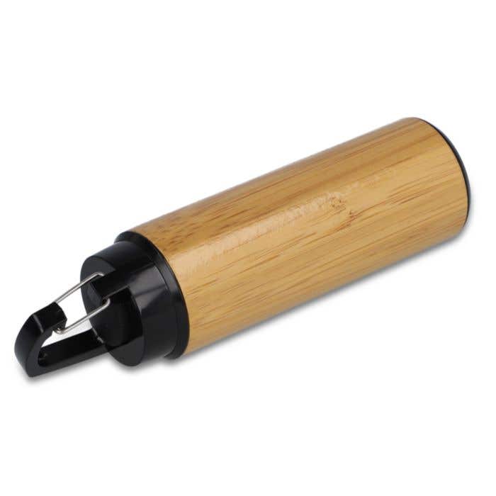 Zaklamp met clip van bamboe