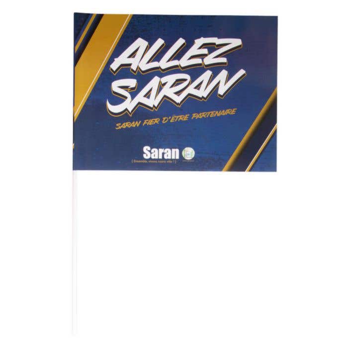 Drapeau en papier 21 x 31 cm