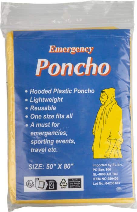 Poncho en vinyle avec capuchon